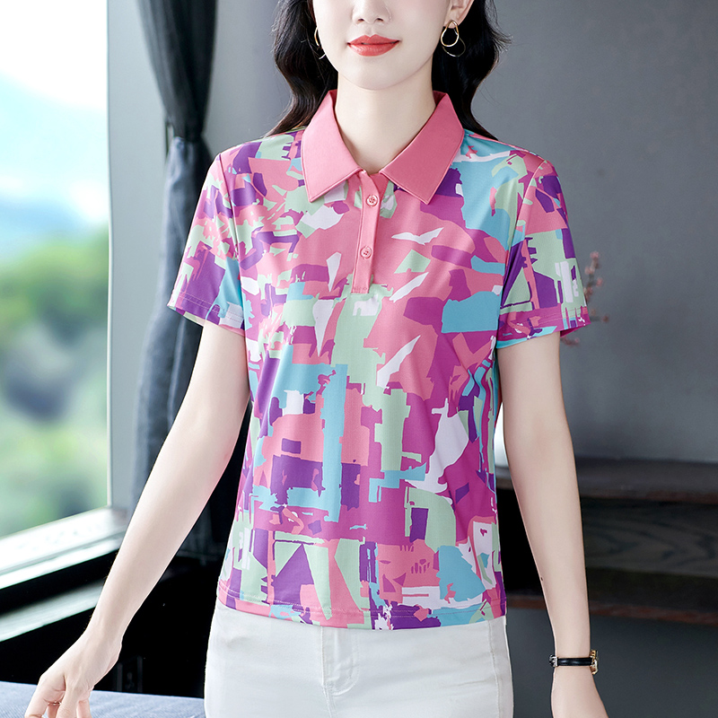 42.00黑马6219 女装短袖T恤/polo衫货源批发 黑马876女装一件代发